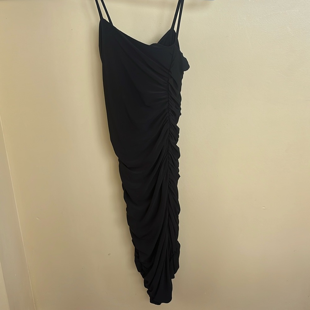 Black Windsor scrunch dress